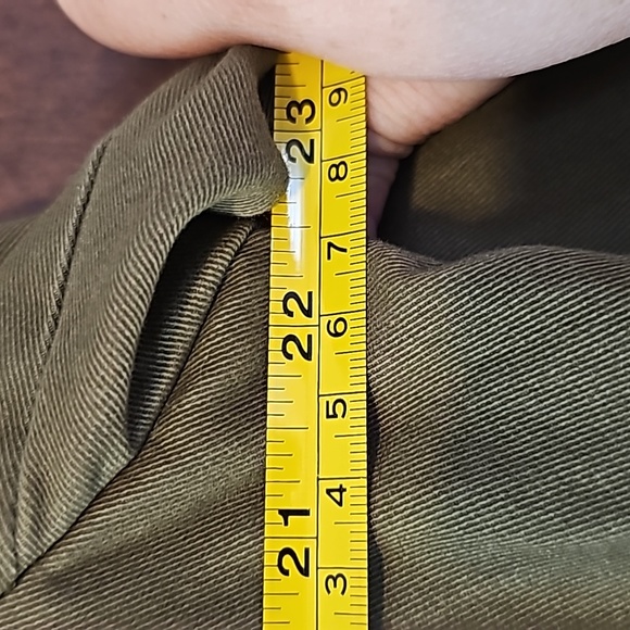 Talbots Casual Olive Green Pocket Front Long Sleeve Blazer - Picture 5 of 9